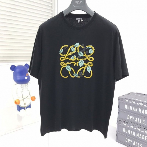 可愛い ロエベ 本物★ハーバリウム アナグラム コットンTシャツ H800Y22X16