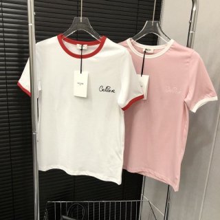 22SS限定 セリーヌ Tシャツ 本物 コットンジャージー 2色 Ceq61358