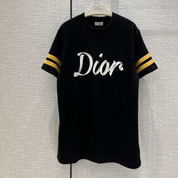 2022AW新作ディオール オーガニックコットンジャージー Tシャツ 本物 293J659A0554C980