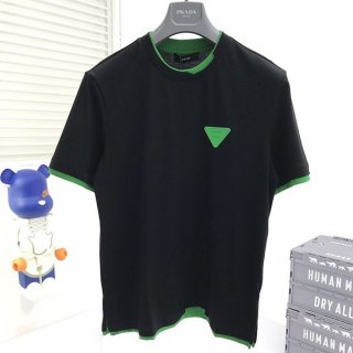 送料込【ボッテガヴェネタ】コントラスト ステッチ 本物 Tシャツ bot74090