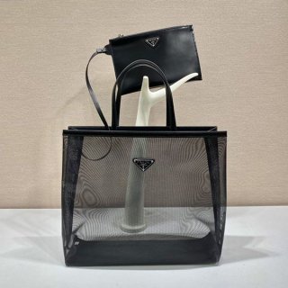 人気急上昇 プラダ スパンコール メッシュ トートバッグ 本物 pug53464