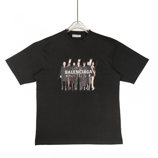 《大人気》リアルバレンシアガ Tシャツ 本物 ブラック baf82349