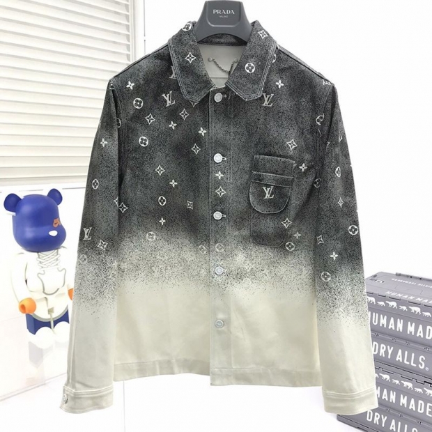 【最先端のお洒落☆】ルイヴィトン シャツ ワークウエアシャツ 本物 1A96L9