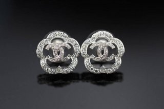 超希少！シャネル ccロゴマーク★お花ピアス 本物 shc18721