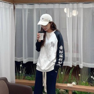 欲しい超限定クロムハーツ ロングＴシャツ 本物 ホースシュー&スター ブラック Kum61331