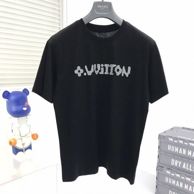 定番《人気》ルイヴィトン 本物 エンボスLV Tシャツ vuw57078