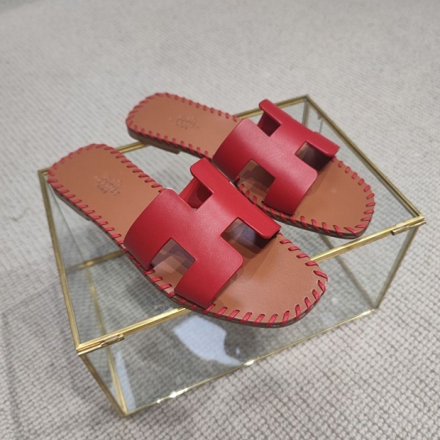 超話題!エルメス Oran sandal 本物 オラン レザー＆キャンバス サンダル erc54412