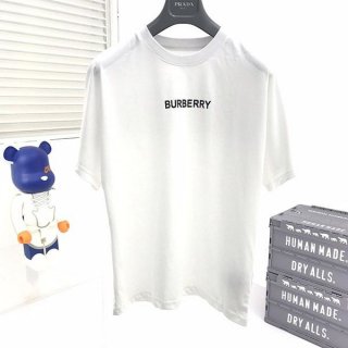 セール新作バーバリー Tシャツ 本物 クルーネック 半袖 ロゴ Bay86994