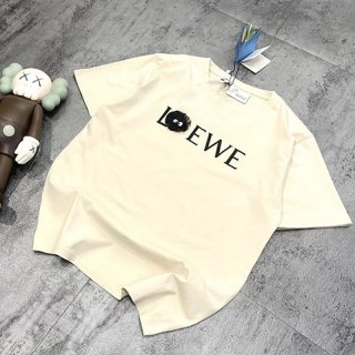 春もの新作 ロエベ コットン アナグラムTシャツ 本物 low41681