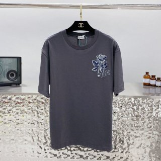 送料込ディオール Tシャツ 本物 CD 刺繍 コラボ ライオン オーバーサイズ 送料込み dew33768