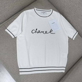 送料込シャネル ロゴTシャツ 本物 shv47892