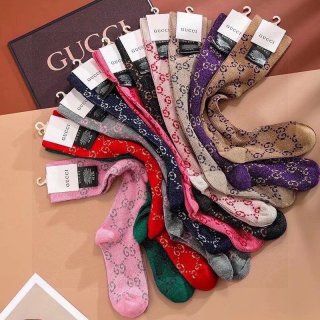 11色 セレブ愛用☆グッチ GGウェブストライプコットンソックス 本物 gue39559