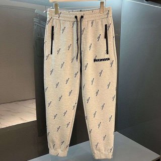 新色☆希少 バレンシアガ パンツ 本物 ブラック ロゴ プリント入り bax42976