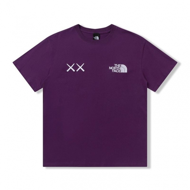 国内発送 ノースフェイス XX KAWS 本物 エンブロイダリー コットンTシャツ Nog04211