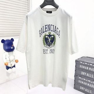 大人気!【バレンシアガ】ロゴ入りコットンTシャツ コピー baq76052 大人気!【バレンシアガ】ロゴ入りコットンTシャツ コピー baq76052