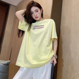 人気急上昇最強コラボ シュプリーム × バーバリー ボックスロゴTシャツ 本物 She85649