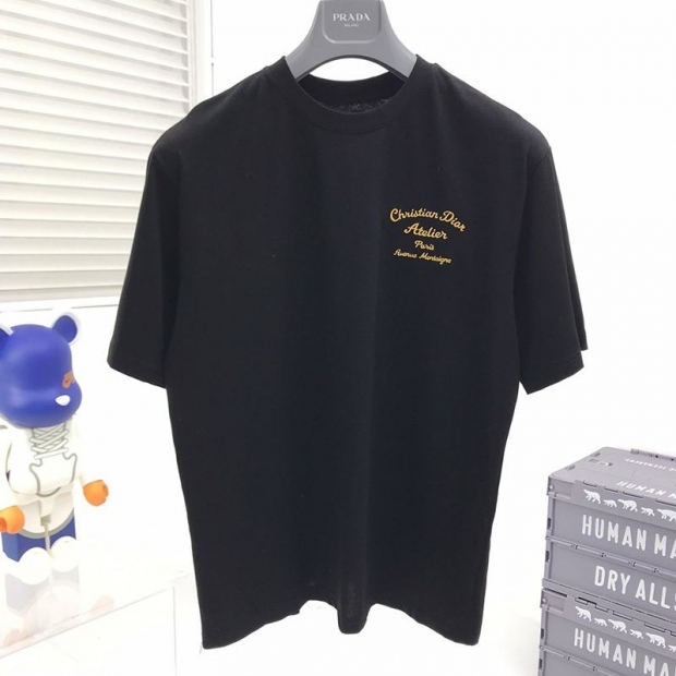 希少色クリスチャンディオール アトリエTシャツ 本物 ブラック dew62329