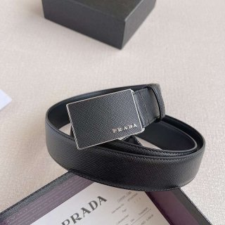 一目惚れ綺麗な プラダ リバーシブル ベルト 本物 3.5cm送料無料 pux51588