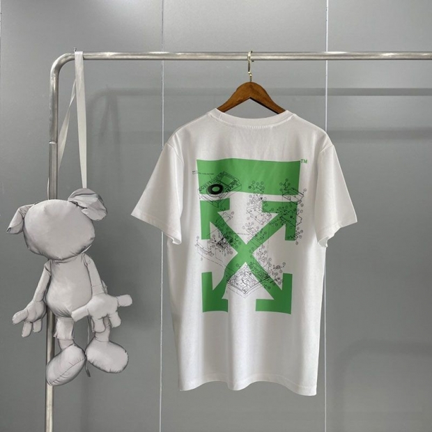 春夏新作オフホワイト アローロゴTシャツ 本物 ofq08490