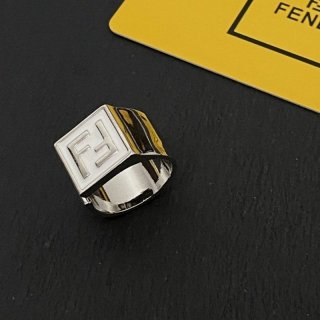 可愛いすぐ届くフェンディ FFロゴ リング 指輪 本物 fet07923