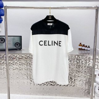 累積売上総額第１位！セリーヌ ルーズ Tシャツ 本物 コットン Cez06770
