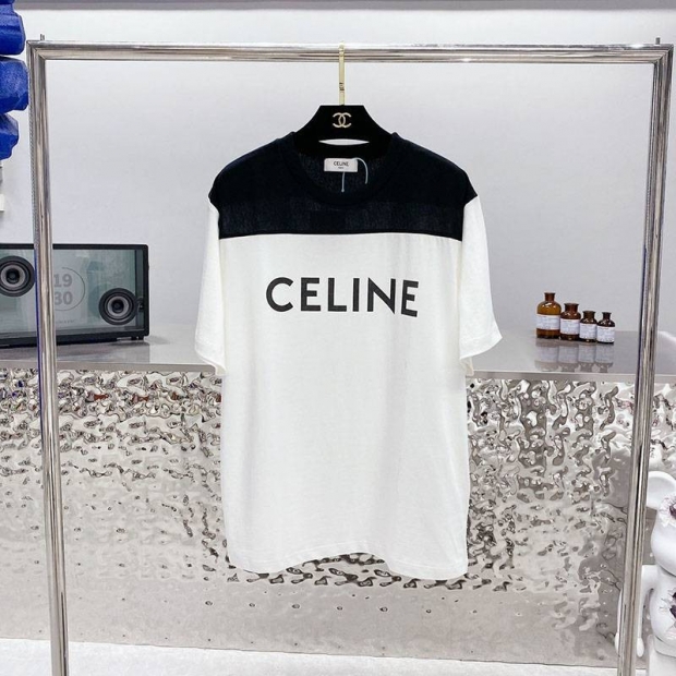 累積売上総額第１位！セリーヌ ルーズ Tシャツ 本物 コットン Cez06770
