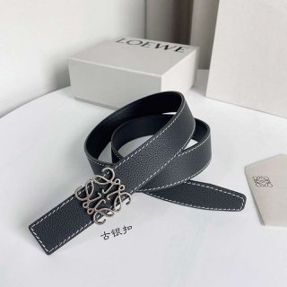 ★日本!!人気！ロエベ カーフレザー アナグラムバックルリバーシブルベルト 本物 lov92314
