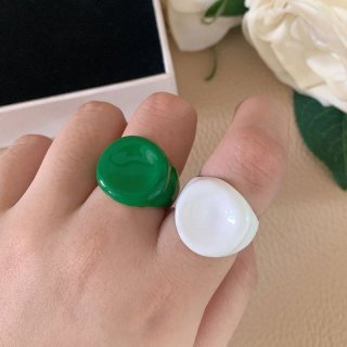 可愛いボッテガヴェネタ 本物 ハンドペイントエナメル シルバーリング 2色 bot97390 可愛いボッテガヴェネタ 本物 ハンドペイントエナメル シルバーリング 2色 bot97390