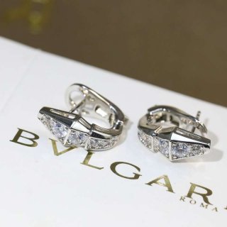 ブルガリ ダイヤ シルバー ピアス 本物N級品 【人気商品】 Bup11155