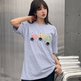 春夏新作ロエベ×ジブリ 本物 ススワタリ アナグラム Tシャツ (コットン) S928Y22J01