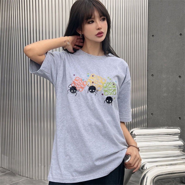 春夏新作ロエベ×ジブリ 本物 ススワタリ アナグラム Tシャツ (コットン) S928Y22J01