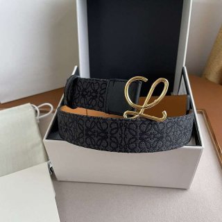 超話題!【人気商品】ロエベ カーフレザー アナグラム ベルト 本物 3.2 cm loa82783