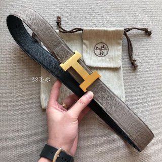 超希少！エルメス☆ベルトバックル Hギヨシェ リバーシブル 本物 38mm erv90154