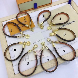 稀少【ルイヴィトン】モノグラムキャンバス ブレスレット 本物 ギフトに 9色 M6788E