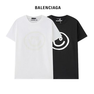 超希少！バレンシアガ スマイリープリント Tシャツ 本物 2色 bar71195