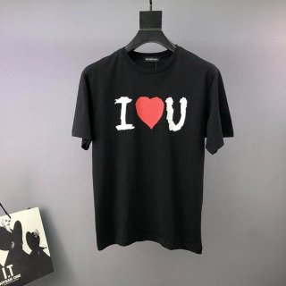 世界中で大人気バレンシアガ I LOVE U Tシャツ コピー ブラック baf87726 世界中で大人気バレンシアガ I LOVE U Tシャツ コピー ブラック baf87726