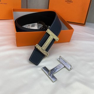 超希少！エルメス ベルト 本物 バックル Hギヨシェ リバーシブル コピー 38mm 2色 ere47469