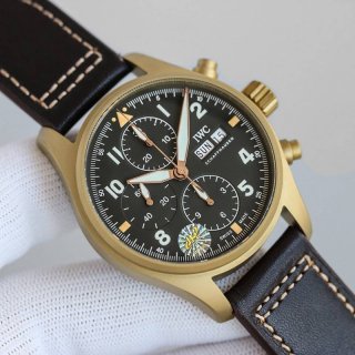 21AW新作IWC パイロットウォッチ 本物 クロノ オートマティック スピットファイア iwb51617