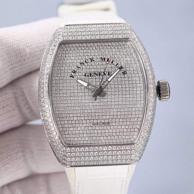 ★日本!!人気！フランクミュラー カサブランカ V45 本物 全面ダイヤ54mm fra98326