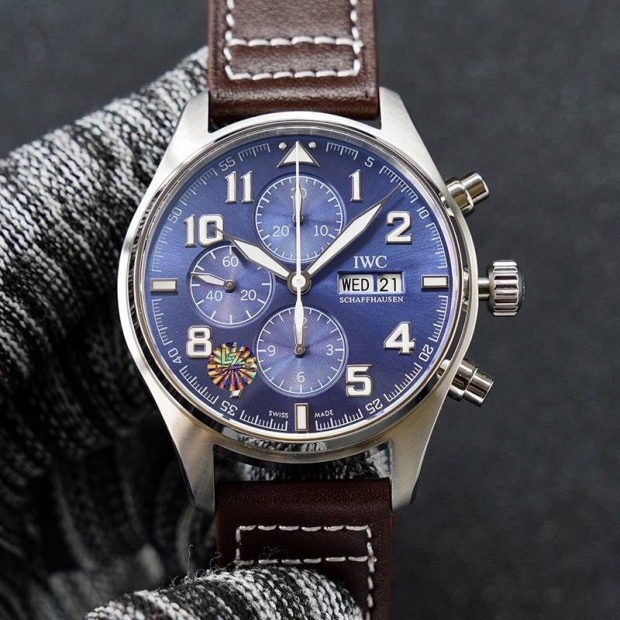 超希少！IWC 本物 パイロットウォッチ クロノ オートマティック スピットファイア iwz29640