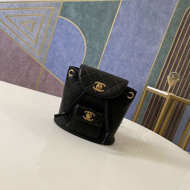 高品質シャネル バックパック 本物ブラック shx02633