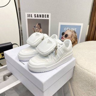 定番ブラック×アディダス 本物 コラボロートップスニーカー Re-Nylon ロゴ puj78266