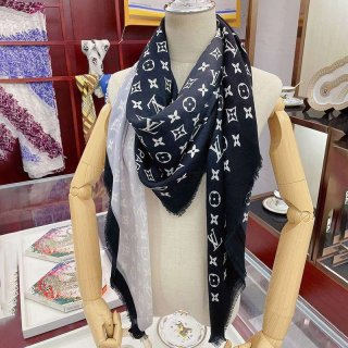 《大人気》暖かいルイヴィトン ショール 本物モノグラム LVナウ vuf76060