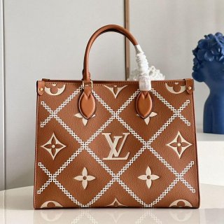 目を惹くカラールイヴィトン オンザゴー MM トートバッグ 本物 vur71087