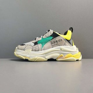 目を惹くカラーグッチ バレンシアガ 本物 ザ ハッカー プロジェクト Triple S スニーカー guc21363