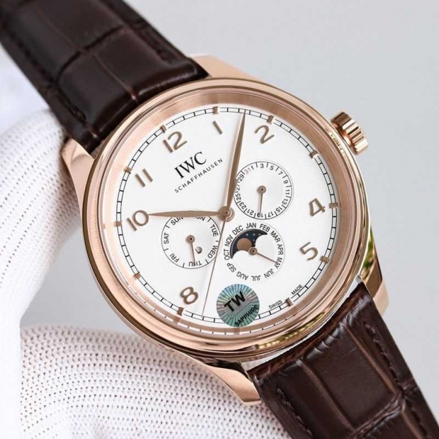 超話題!IWC 本物 ポルトギーゼ パーペチュアル カレンダー 42 iwv07363