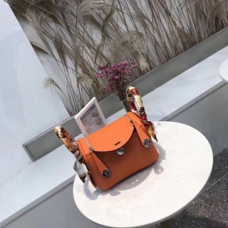 エルメス リンディ ミニ ヴェルソ 本物 スイフト シルバー金具he26032