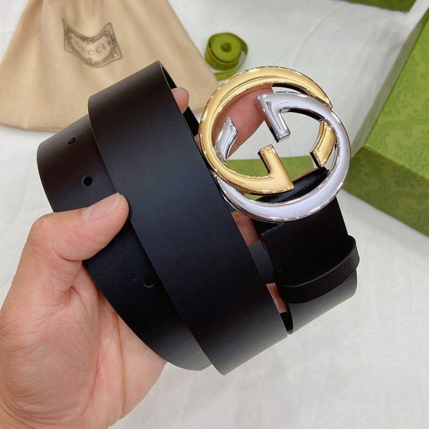 大人気!!新色グッチ GGマーモント 本物 スリムベルト 38mm gud91483