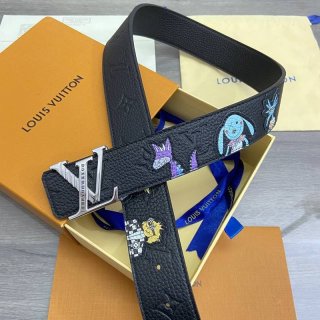 争奪戦ルイヴィトン 本物 サンチュールLVイニシャル 40MM リバーシブルベルト vuz10598