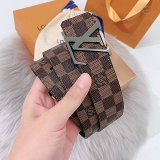 日本未入荷ルイヴィトン サンチュールダミエ プリント 本物 40MM リバーシブルベルト vur45150